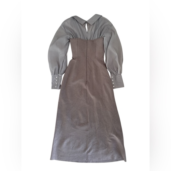 Snidel SWNO215052 Women's Overshirt Docking Knit Dress Long Sleeves Size JP1 - Picture 4 of 6